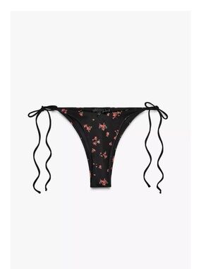 Zara floral print bikini bottoms size small- NWT